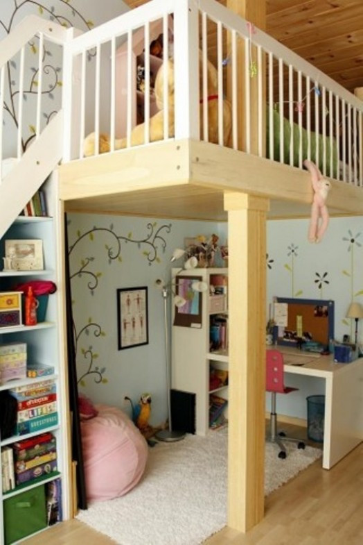Loft Bedroom Ideas For Kids
 20 Loft Beds With Desks To Save Kid’s Room Space