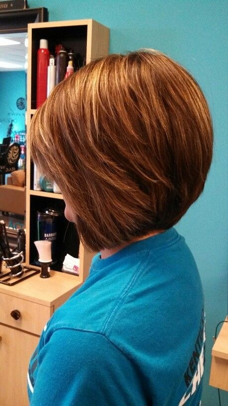 Long Stacked Hair Cut
 12 Short Hairstyles for Round Faces Women Haircuts