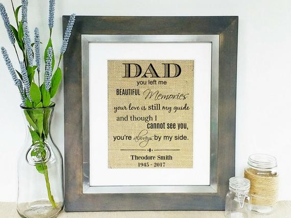 Loss Of Father Gift Ideas
 LOSS OF FATHER In Memory of Dad Sympathy Gifts Death of