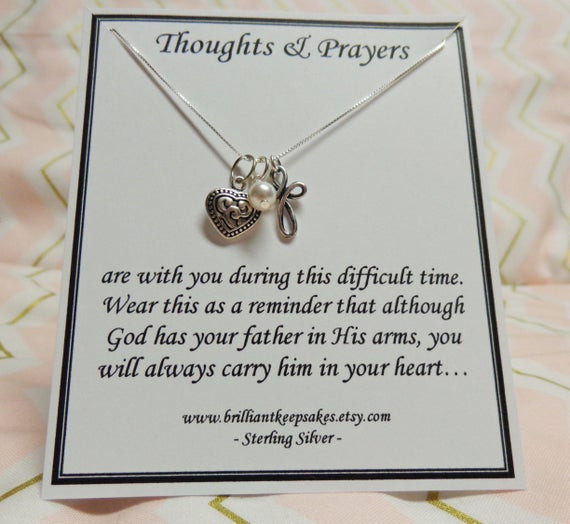 Loss Of Father Gift Ideas
 Loss of father sympathy t jewelry by BrilliantKeepsakes