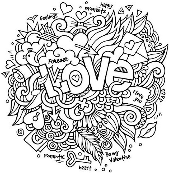 Love Coloring Pages For Kids
 Doodle Coloring Pages Best Coloring Pages For Kids