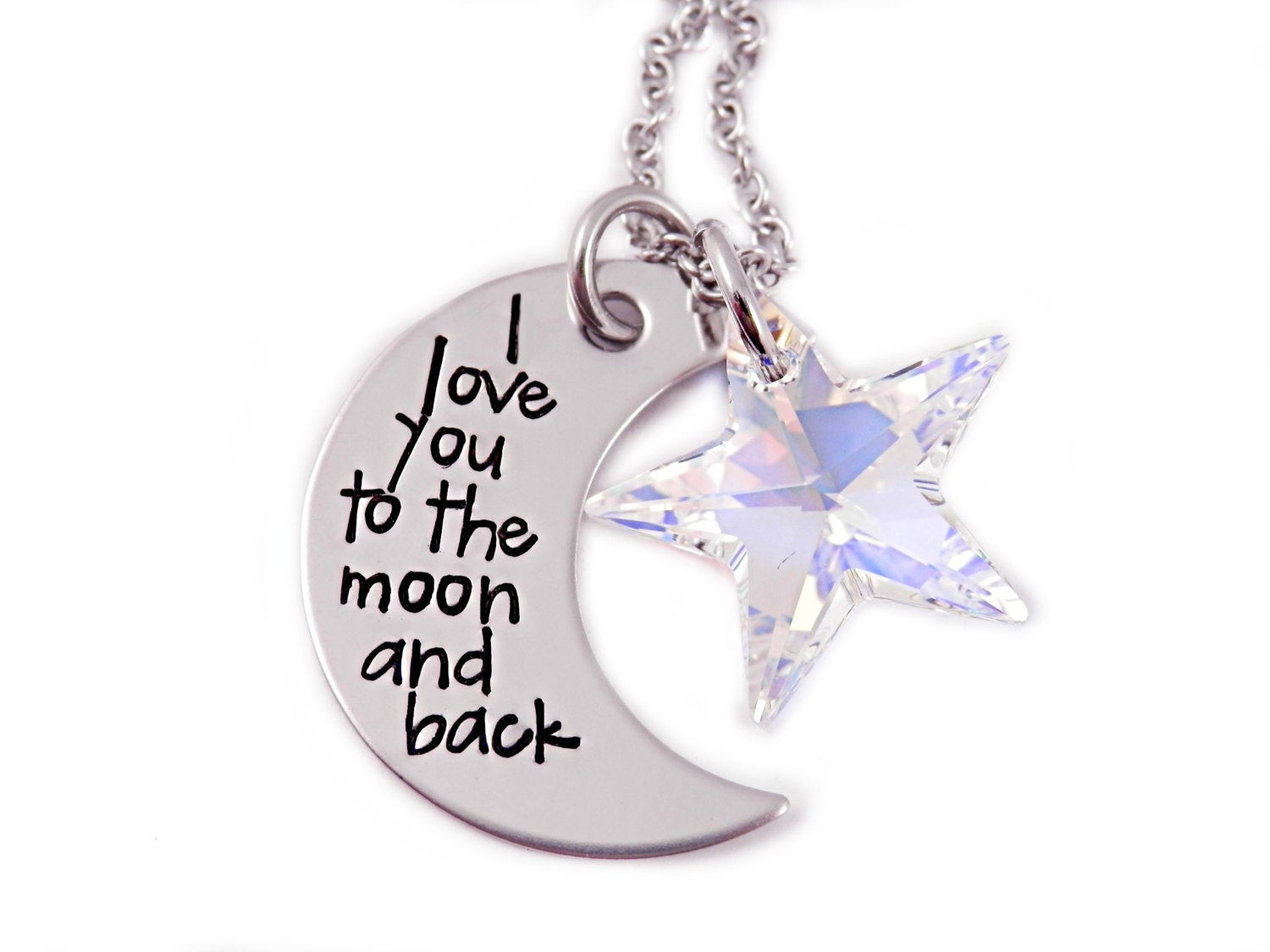 Love You To The Moon And Back Bracelet
 I Love You To The Moon And Back Hand Stamped Jewelry