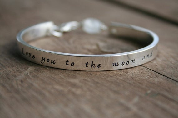 Love You To The Moon And Back Bracelet
 Items similar to I Love You to the Moon and Back Bracelet