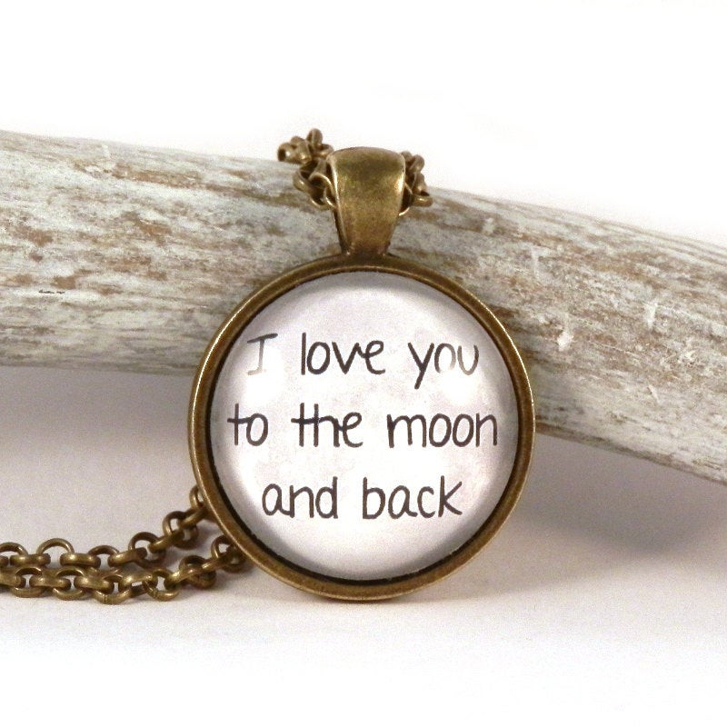 Love You To The Moon And Back Bracelet
 I love you to the moon and back pendant love necklace