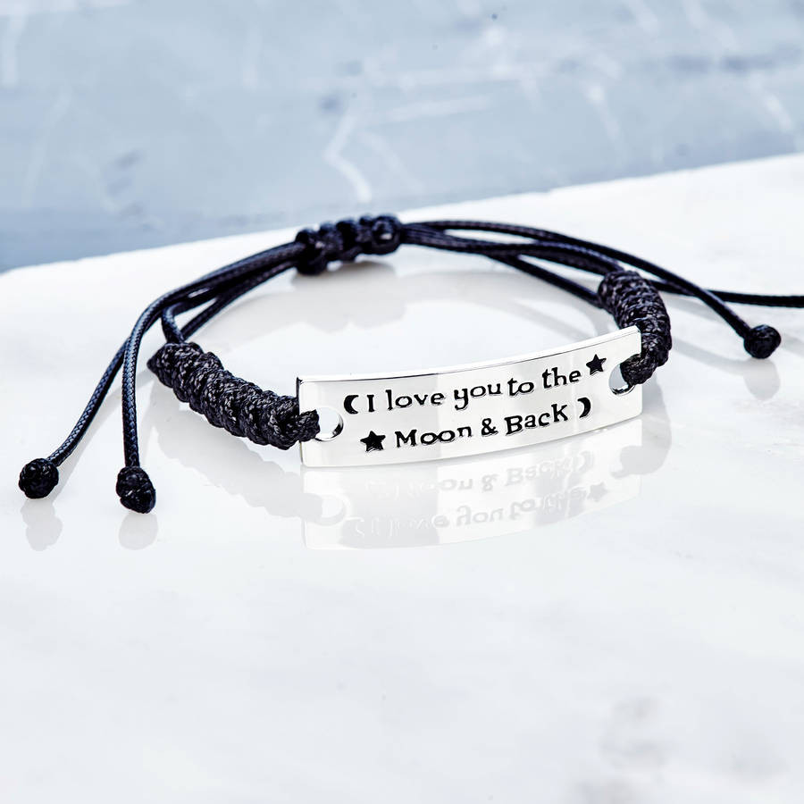 Love You To The Moon And Back Bracelet
 i love you to the moon and back friendship bracelet by