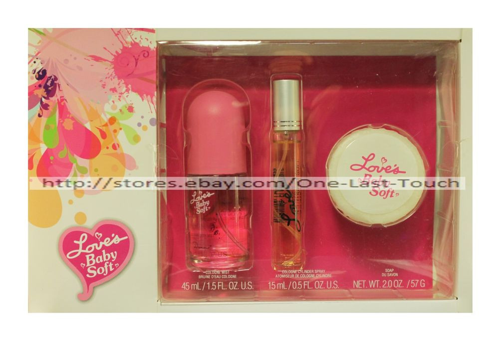 Loves Baby Soft Perfume Gift Set
 LOVE S 3pc Gift Set BABY SOFT Cologne Mist Cylinder Spray