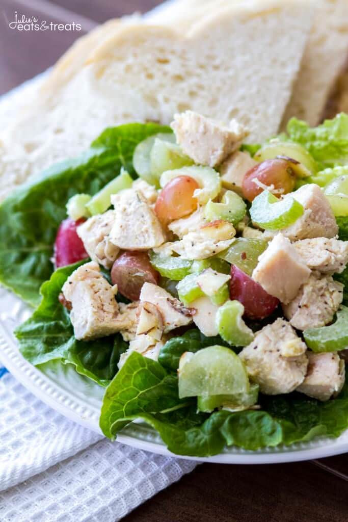 Low Calorie Chicken Salad Recipe
 Light and Healthy Chicken Salad Recipe Julie s Eats & Treats