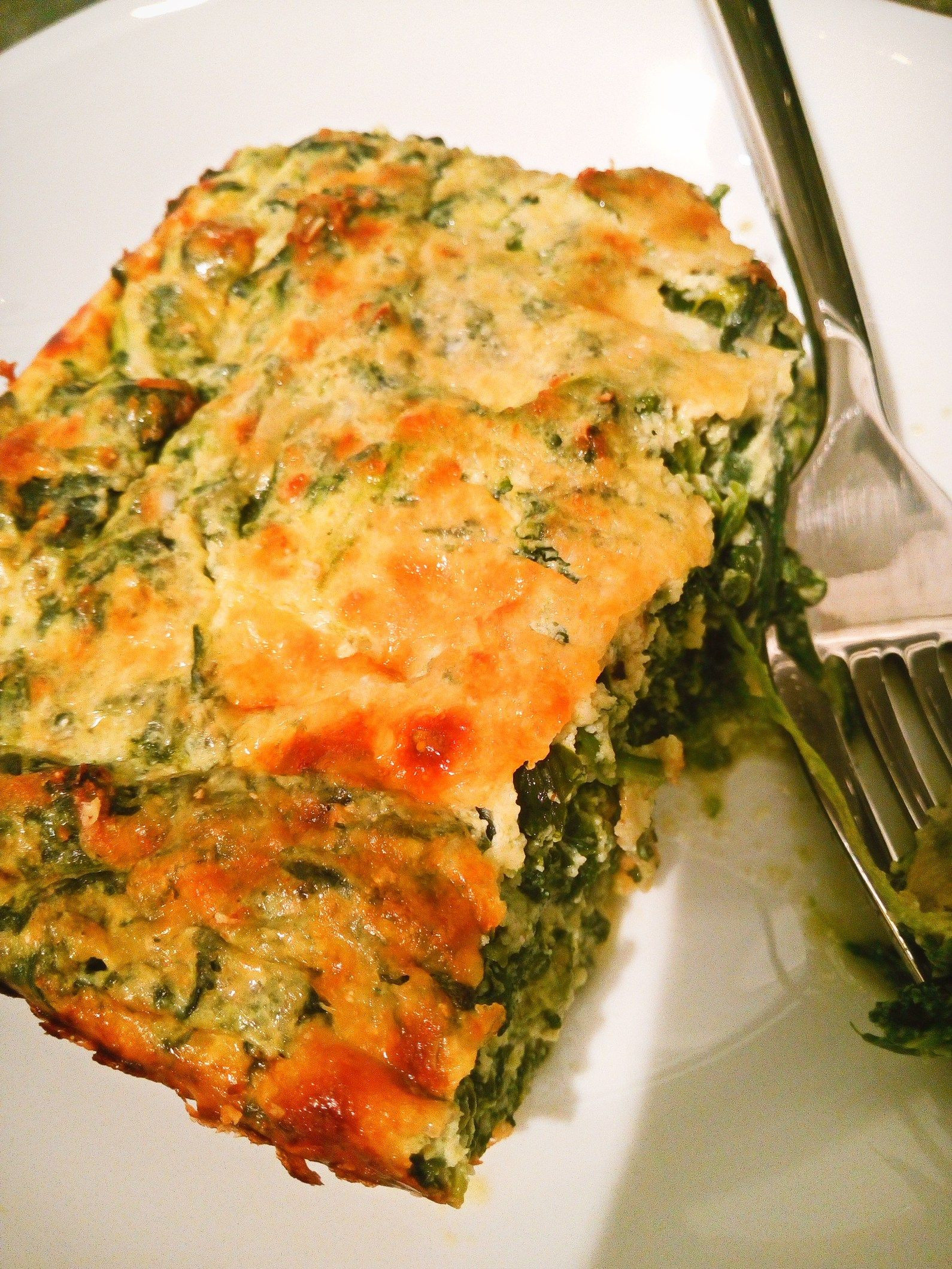 Low Calorie Spinach Recipes
 Low carb spinach and ricotta bake Recipe