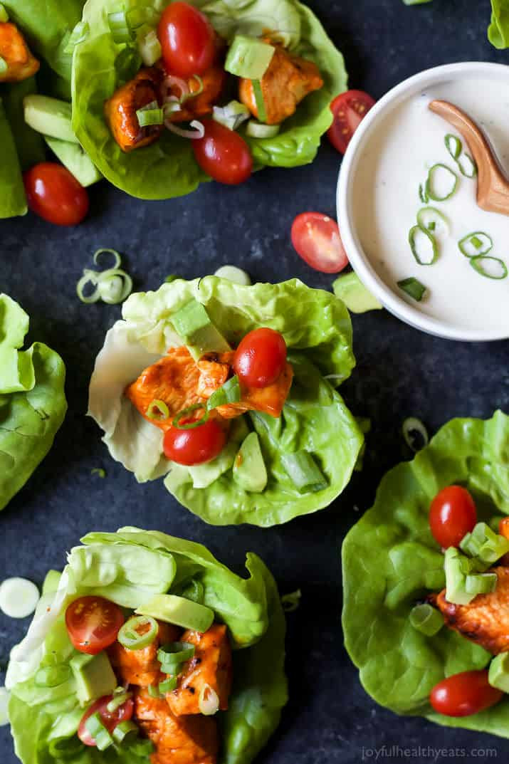 Low Calorie Wrap Recipes
 Grilled Buffalo Chicken Lettuce Wraps Appetizer