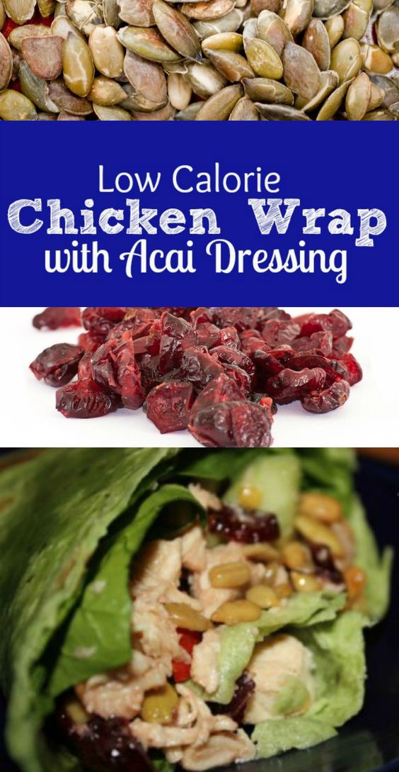 Low Calorie Wrap Recipes
 low calorie acai chicken wrap