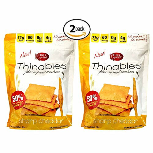 Low Carb Crackers Brands
 Fiber Gourmet Cheese Thinables 6 Oz Low Carb Crackers 2