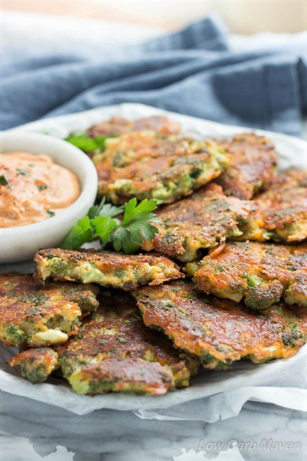Low Carb Entree Recipes
 Broccoli Fritters With Cheddar Cheese Easy Low Carb