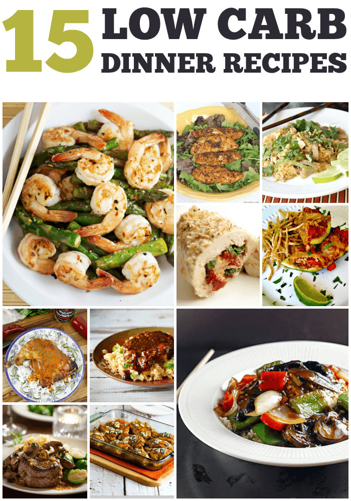 Low Carb Entree Recipes
 Recipes for 15 Low Carb Dinners