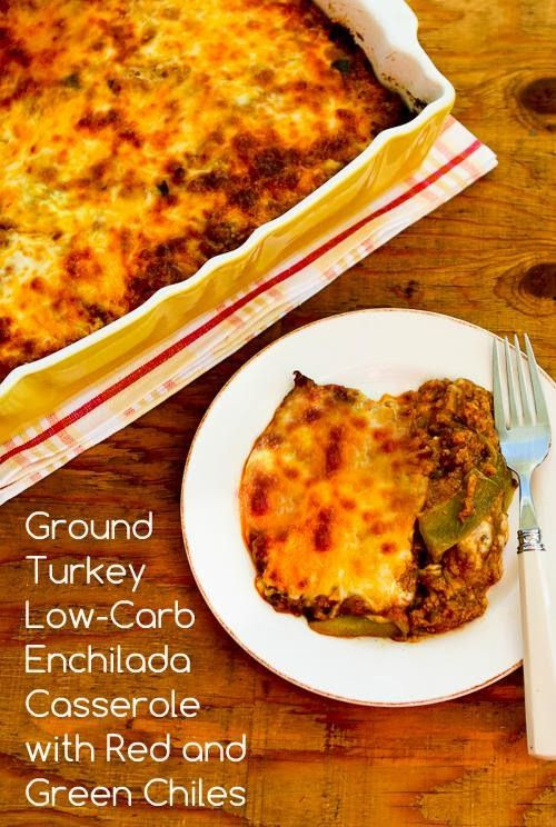 Low Carb Mexican Casserole With Ground Beef
 Low Carb Enchilada Casserole with Ground Turkey and Chiles