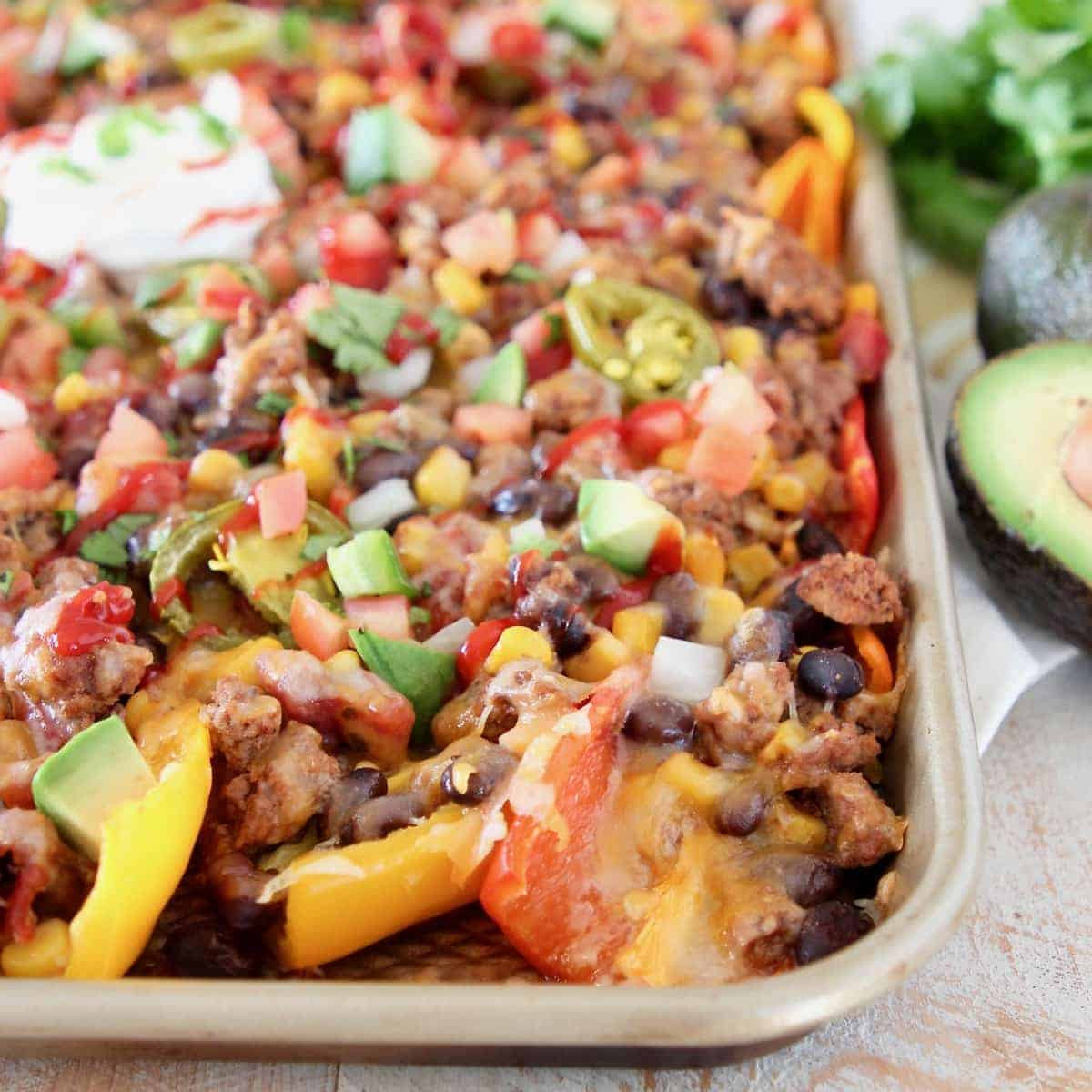 Low Carb Nachos
 Low Carb Nachos with Sweet Mini Peppers