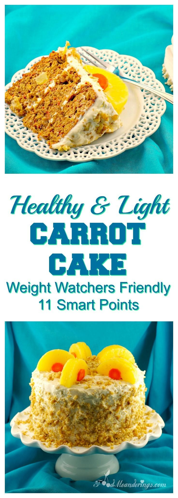 Low Fat Cake Recipes Weight Watchers
 Healthy & Light Carrot Cake Recipe