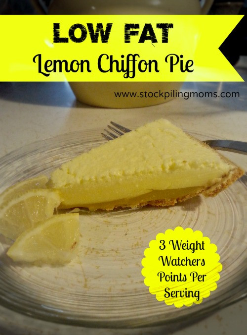 Low Fat Cake Recipes Weight Watchers
 Low Fat Lemon Chiffon Pie