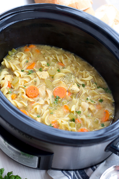 Low Fat Chicken Crockpot Recipes
 Crockpot Low Fat All Natural Chicken Noodle Soup Panera