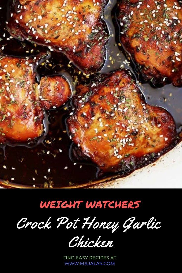 Low Fat Chicken Recipes Weight Watchers
 Crock Pot Honey Garlic Chicken weightwatchers weight