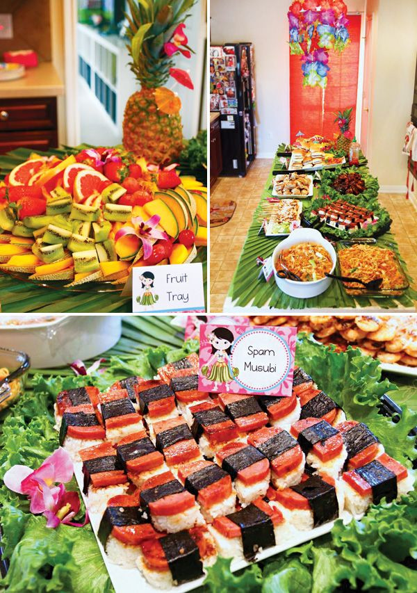 Luau Party Food Ideas For Adults
 Tropical Oasis Hawaiian Luau Birthday Party