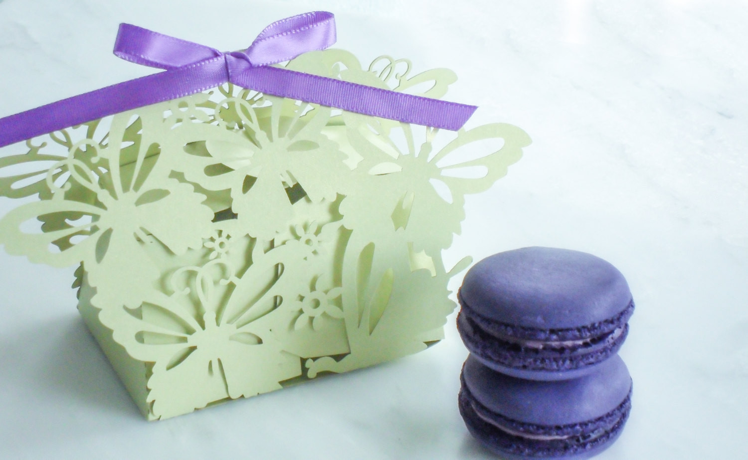 Macaron Wedding Favors
 Wedding Favors Macaron Favor Wedding Favor Box Butterfly and