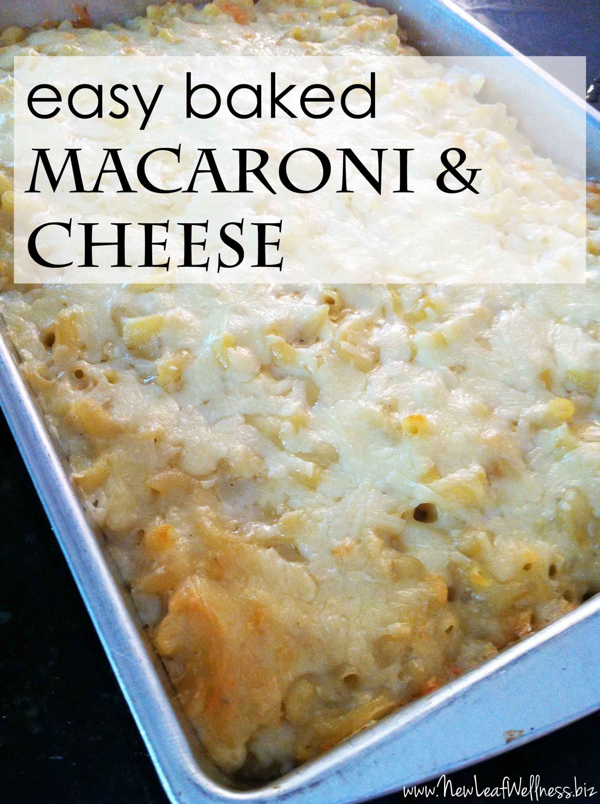 Macaroni And Cheese Baked Recipe Easy
 Mary’s easy baked macaroni and cheese recipe