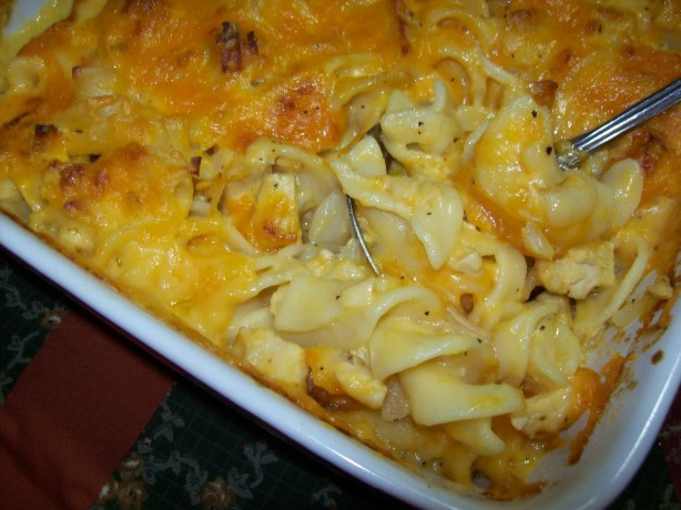 cheesy chicken macaroni casserole