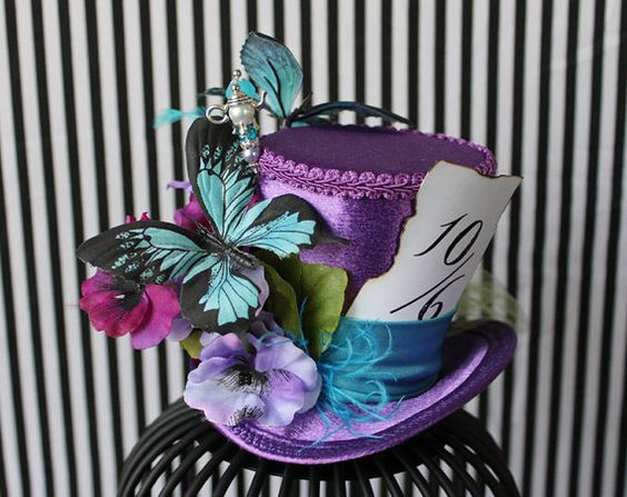Mad Hatter Tea Party Hats Ideas
 Purple Mini Top Hat Mini Top Hats Purple Tea Party Hat