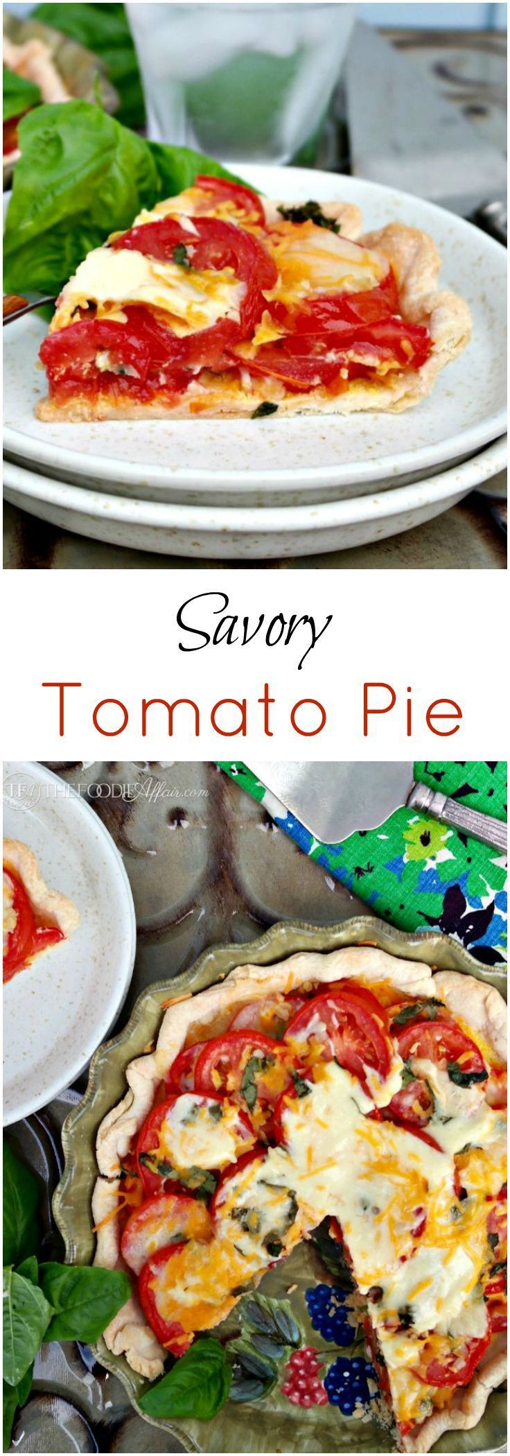 Main Dish Pie Recipes
 Tomato Pie Recipe DIY Ideas