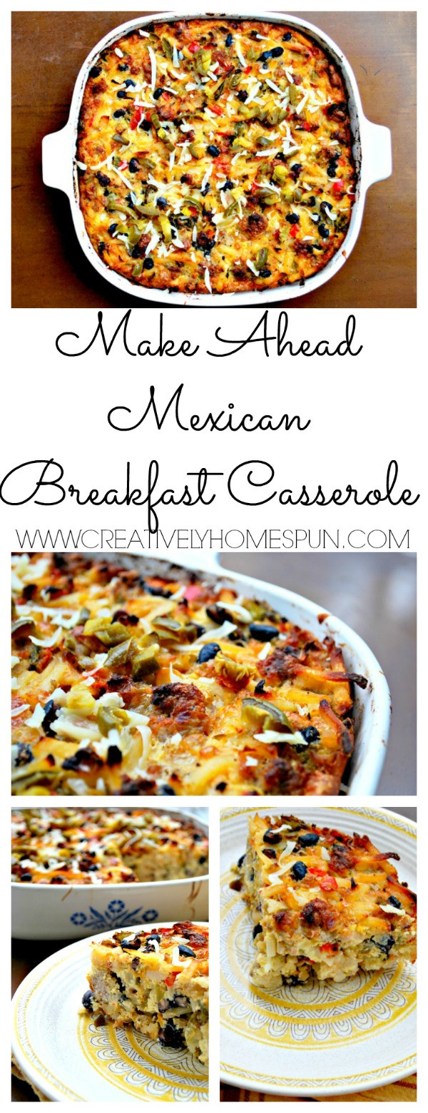 Make Ahead Mexican Breakfast Casserole
 Make Ahead Mexican Breakfast Casserole
