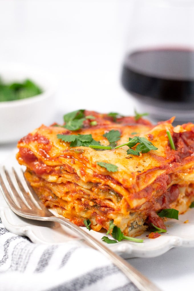 Make Lasagna Ahead Of Time
 Easy Ve arian Lasagna No Boil