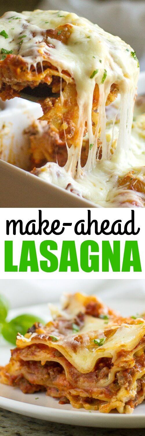 Best 20 Make Lasagna Ahead Of Time - Home, Family, Style and Art Ideas