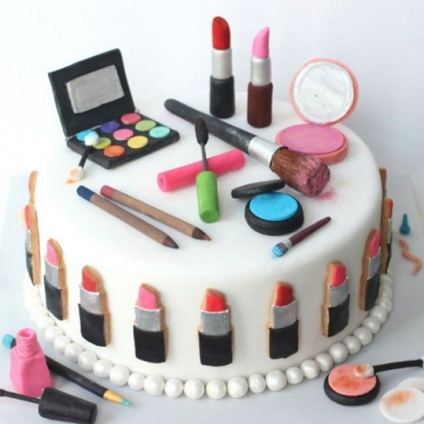 Makeup Birthday Cake
 cosmetics birthday cakes Hľadať Googlom