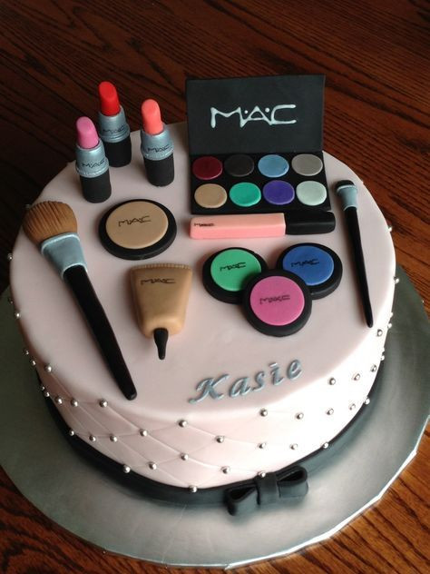 Makeup Birthday Cake
 92 best Makeup Cakes images on Pinterest