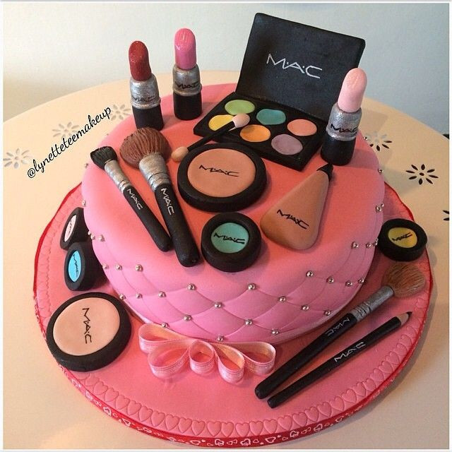 Makeup Birthday Cake
 MAC Cosmetics cake does this go in Makeup or Food