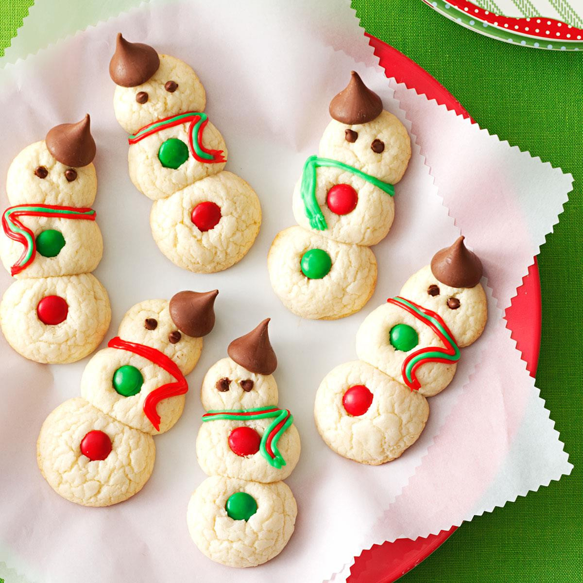 Making Christmas Cookies
 Snowman Cookies Recipe