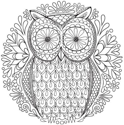Mandala Coloring Pages Free Printable
 Free Owl Nature Mandala Coloring Page