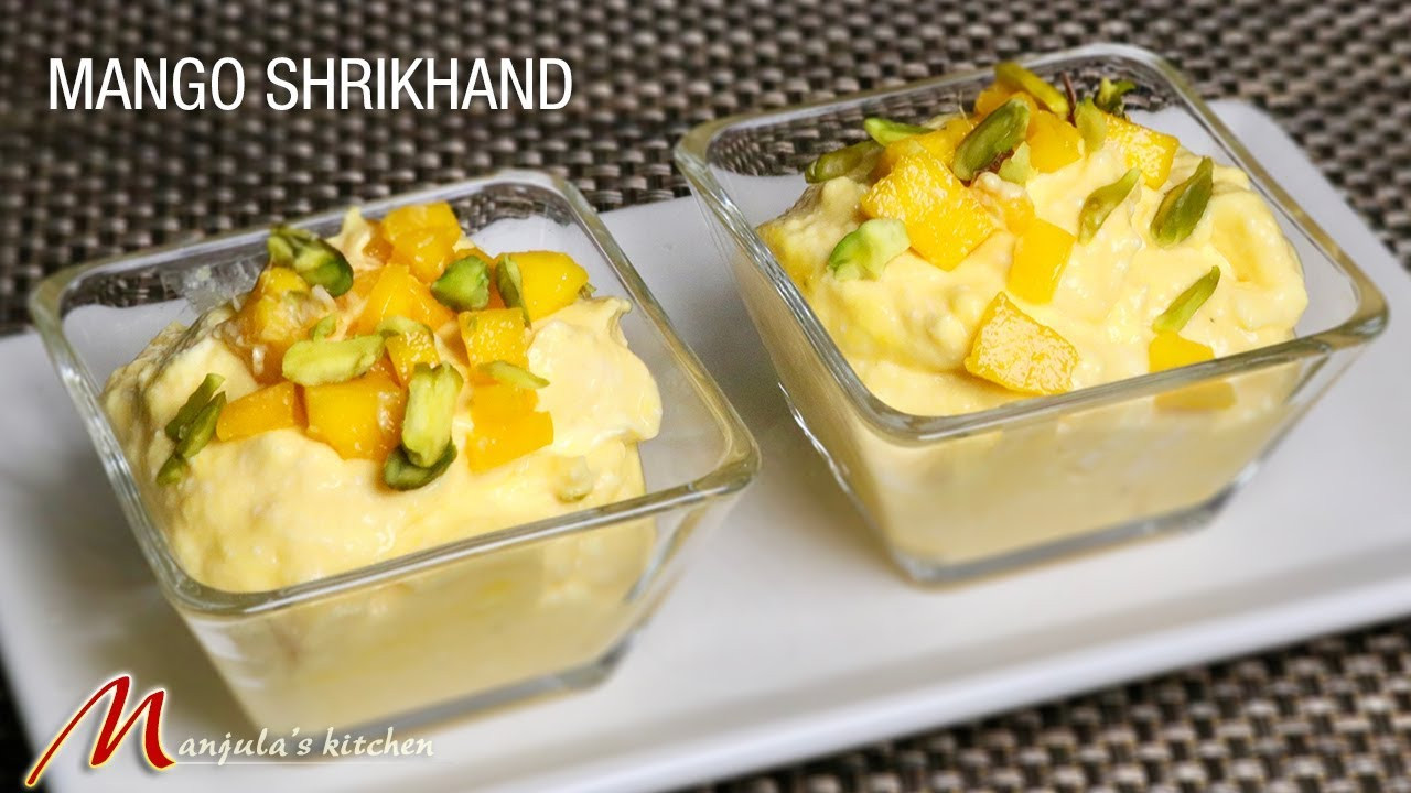 Mango Recipes Indian
 Mango Shrikhand Exotic Maharashtrian Dessert Recipe by