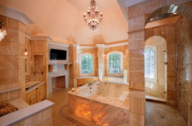 Mansion Master Bathroom
 Exquisite Stone Mansion $19 000 000 Pricey Pads