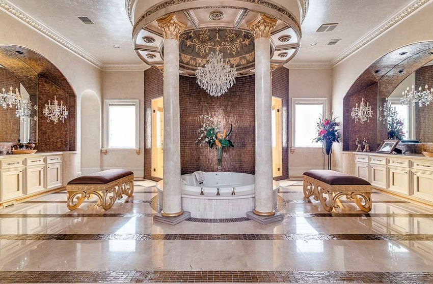 Mansion Master Bathroom
 Luxurious Mansion Bathrooms Designing Idea