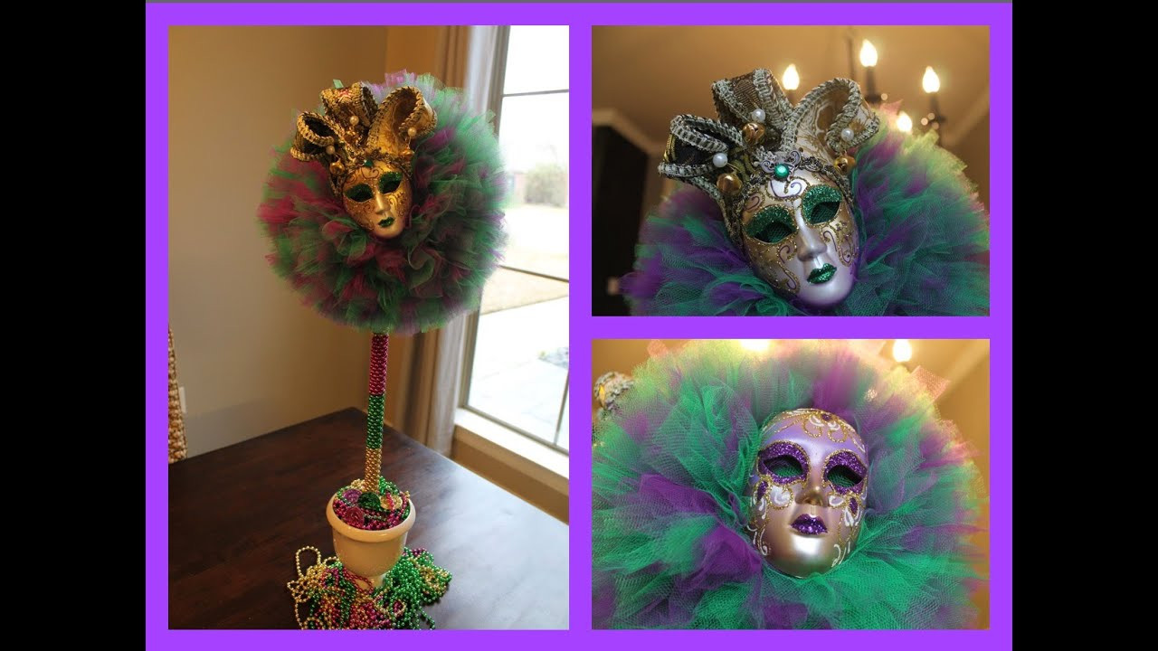 Mardi Gras Decorations DIY
 ♕DIY Mardi Gras Tulle Topiary Ball Decorating Idea 2015