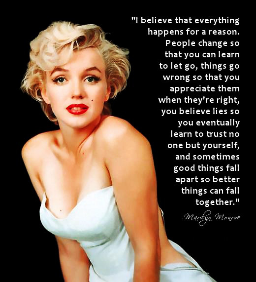 Marilyn Monroe Quote About Life
 My last 24Hours