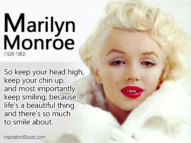 Marilyn Monroe Quote About Life
 Marilyn Monroe Life Quote