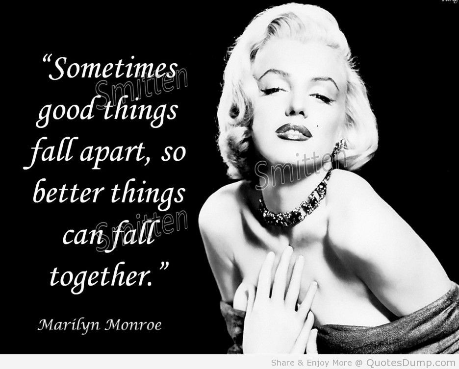 Marilyn Monroe Quote About Life
 Marilyn Monroe Quotes For QuotesGram