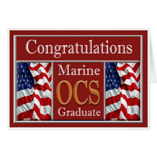 Marine Graduation Gift Ideas
 Marine OCS Graduation Congratulations Card