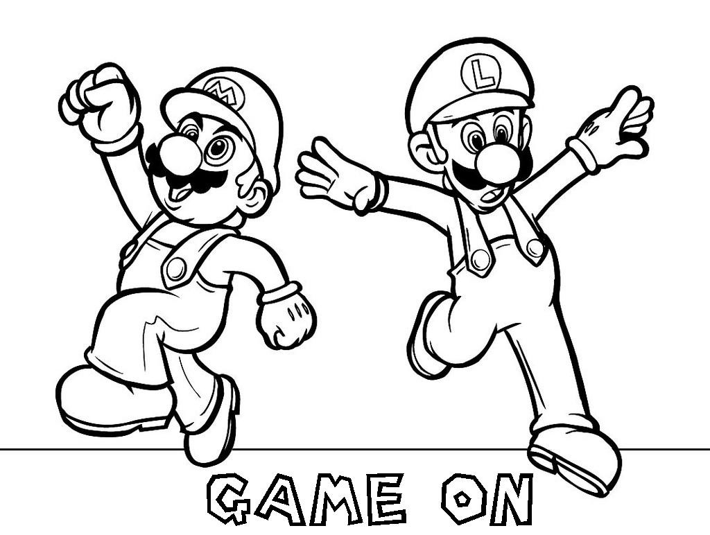 Mario Coloring Pages Printable
 Top That FREE PRINTABLE TAGS  Mario Bros Party Ideas