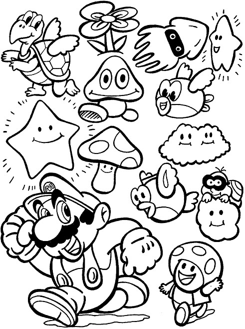Mario Coloring Pages Printable
 mario coloring pages to print