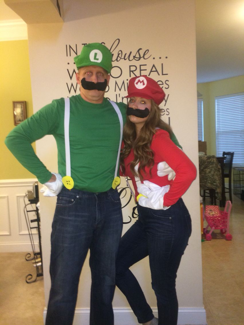 Mario Costume DIY
 Homemade Mario and Luigi costumes