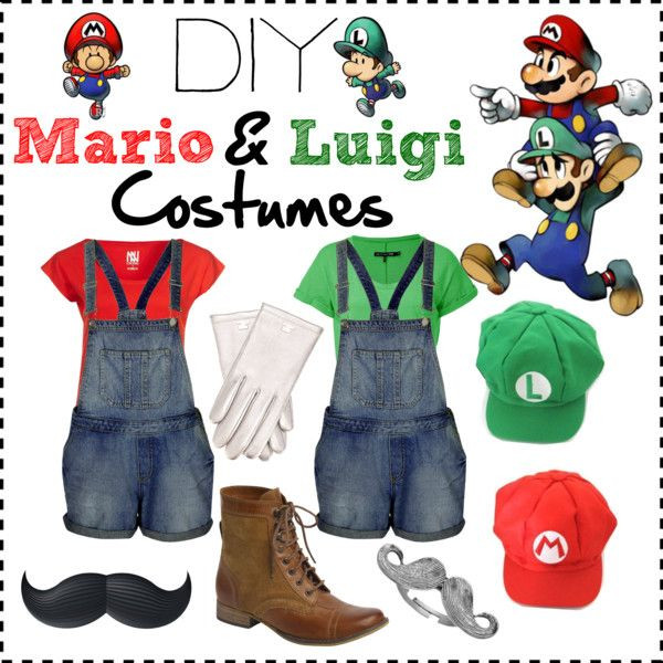 Mario Costume DIY
 DIY Mario and Luigi Costumes