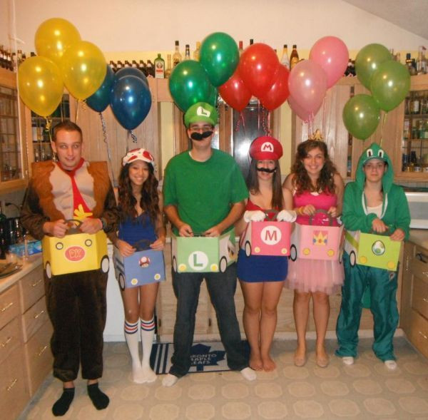 Mario Kart Costumes DIY
 Mario cart halloween costume for a group Ummmm we need to